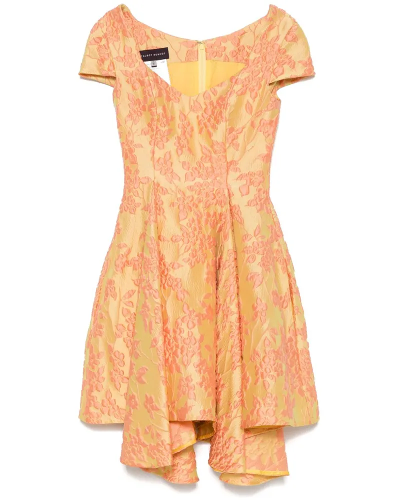 Talbot Runhof Asymmetrisches Kleid mit Blumenmuster - Gelb Gelb