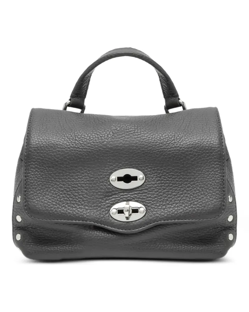 Zanellato Postina Schultertasche mit Nieten - Grau Grau