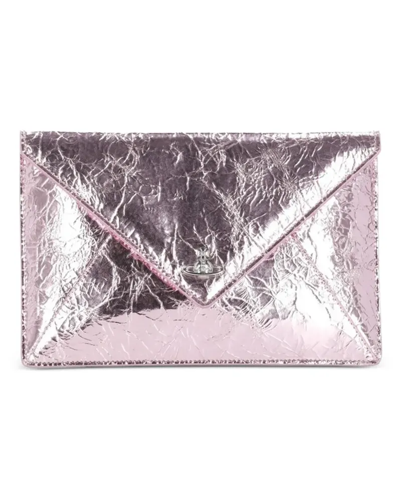 Vivienne Westwood Rucksack im Kuvertdesign - Rosa Rosa