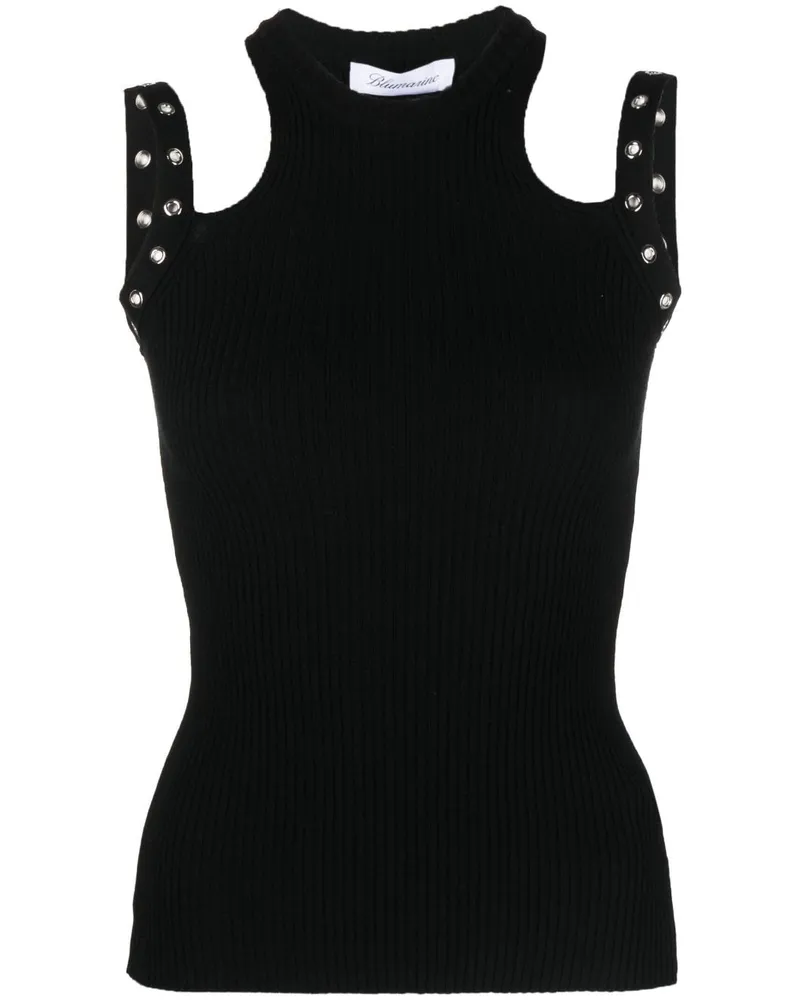 Blumarine Gestricktes Top - Schwarz Schwarz