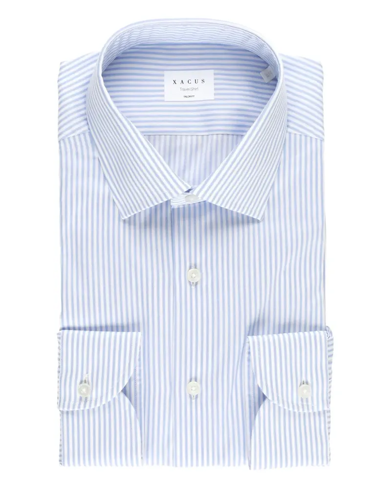 XACUS Gestreiftes Hemd - Blau Blau