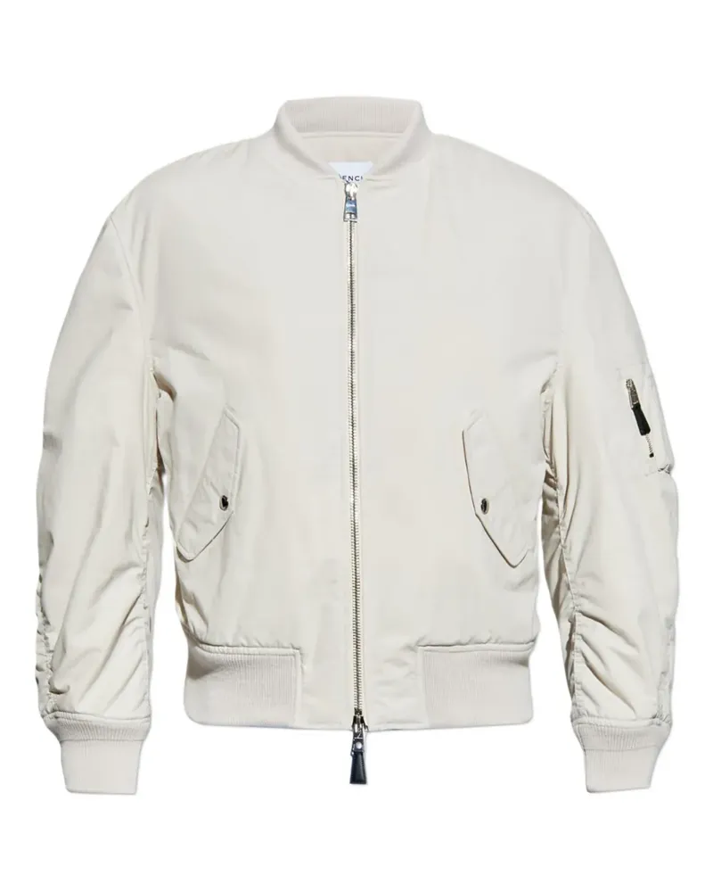 Givenchy Bomberjacke mit Logo-Stickerei - Nude Nude
