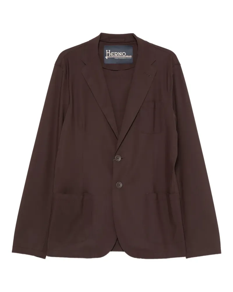 Herno single-breasted blazer - Braun Braun