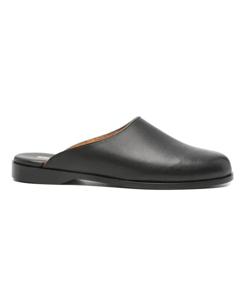 Sebago round-toe leather mules - Schwarz Schwarz