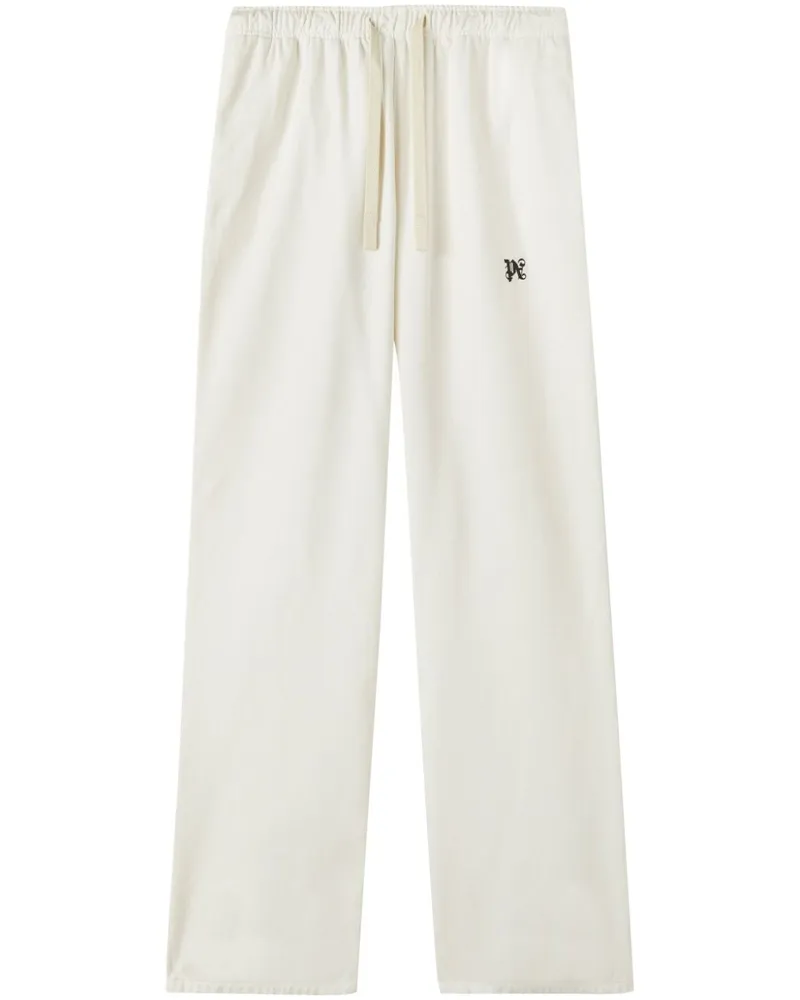 Palm Angels Hose mit Kordelzug - Weiß Weiß