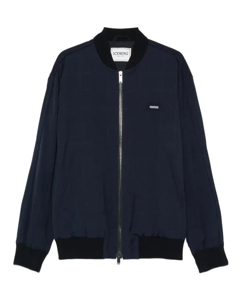 Iceberg zip bomber jacket - Blau Blau