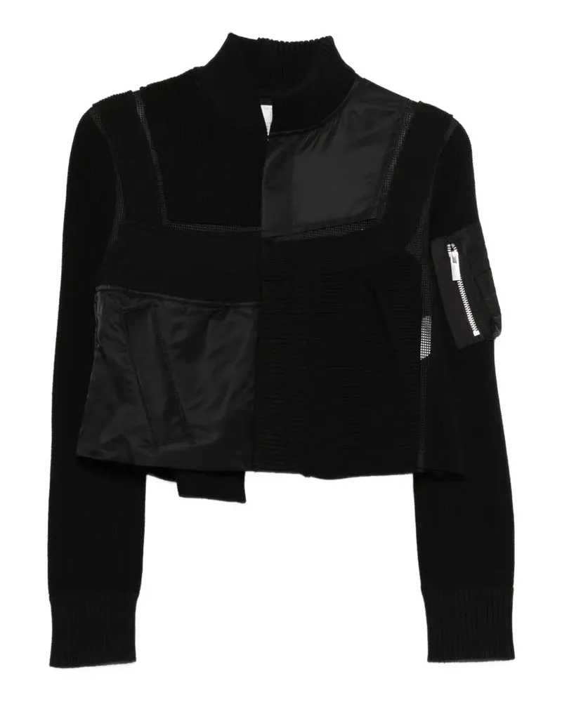 Sacai Jacke mit Einsätzen - Schwarz Schwarz