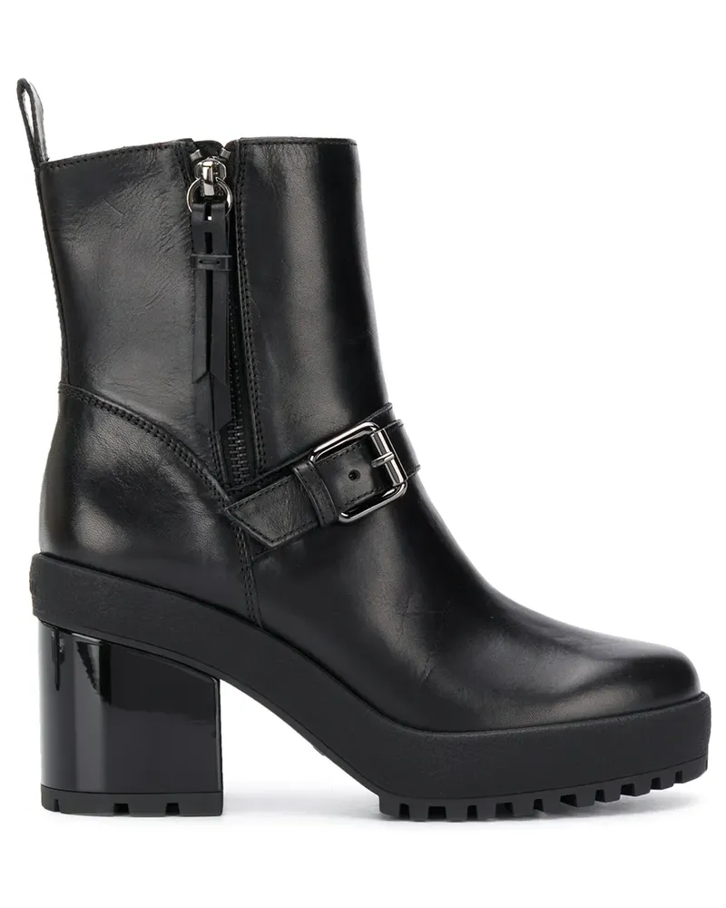 Hogan Stiefeletten mit Schnalle - Schwarz Schwarz