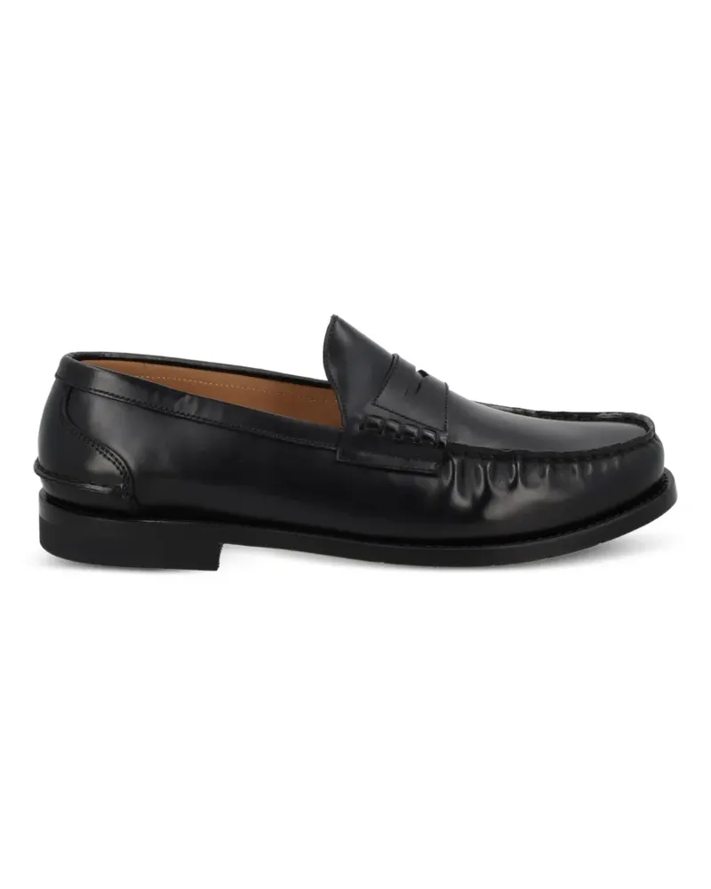 Premiata slip-on leather loafers - Schwarz Schwarz
