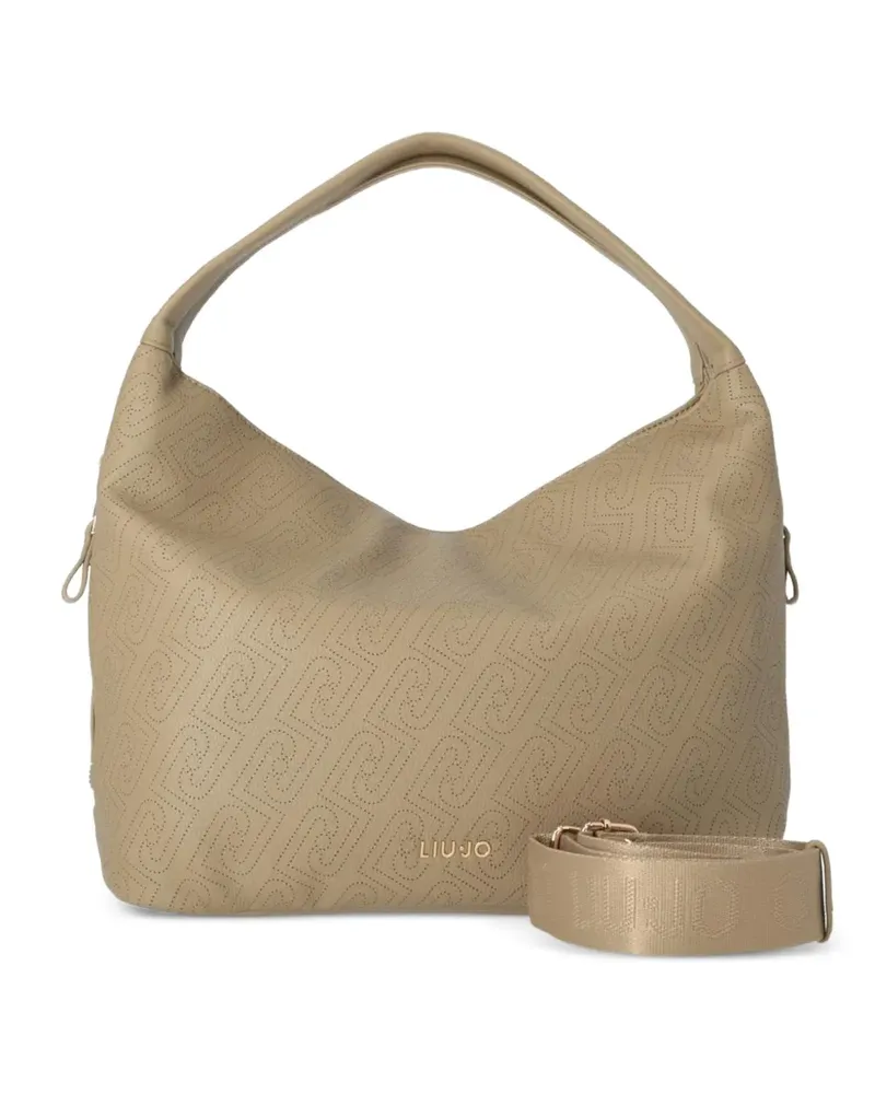 Liu Jo Gemusterte Schultertasche - Nude Nude