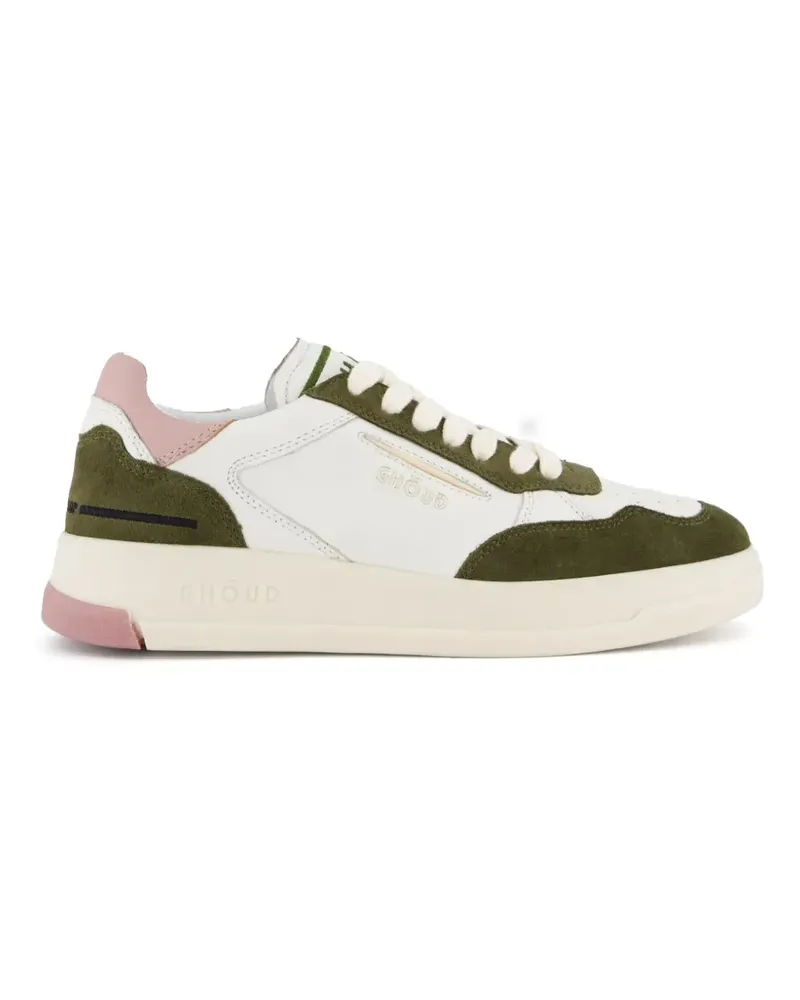 GHŌUD Tweener suede-panel sneakers - Weiß Weiß
