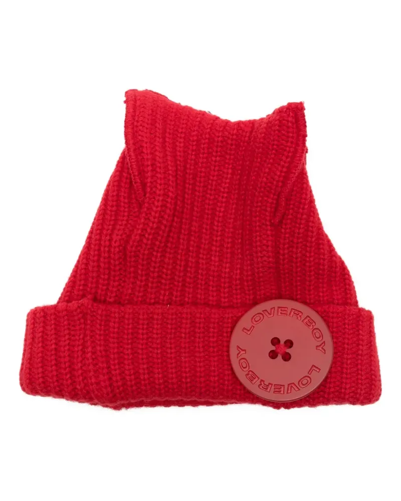 Charles Jeffrey Loverboy box beanie hat - Rot Rot