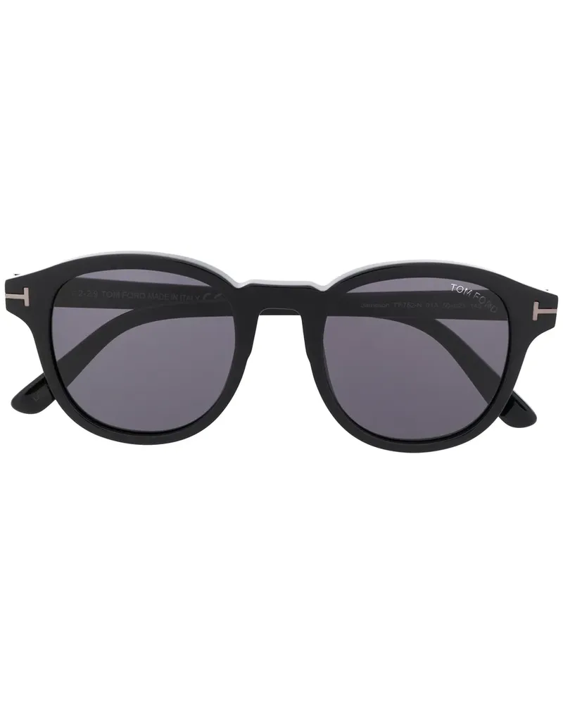 Tom Ford Runde 'Jameson' Sonnenbrille - Schwarz Schwarz