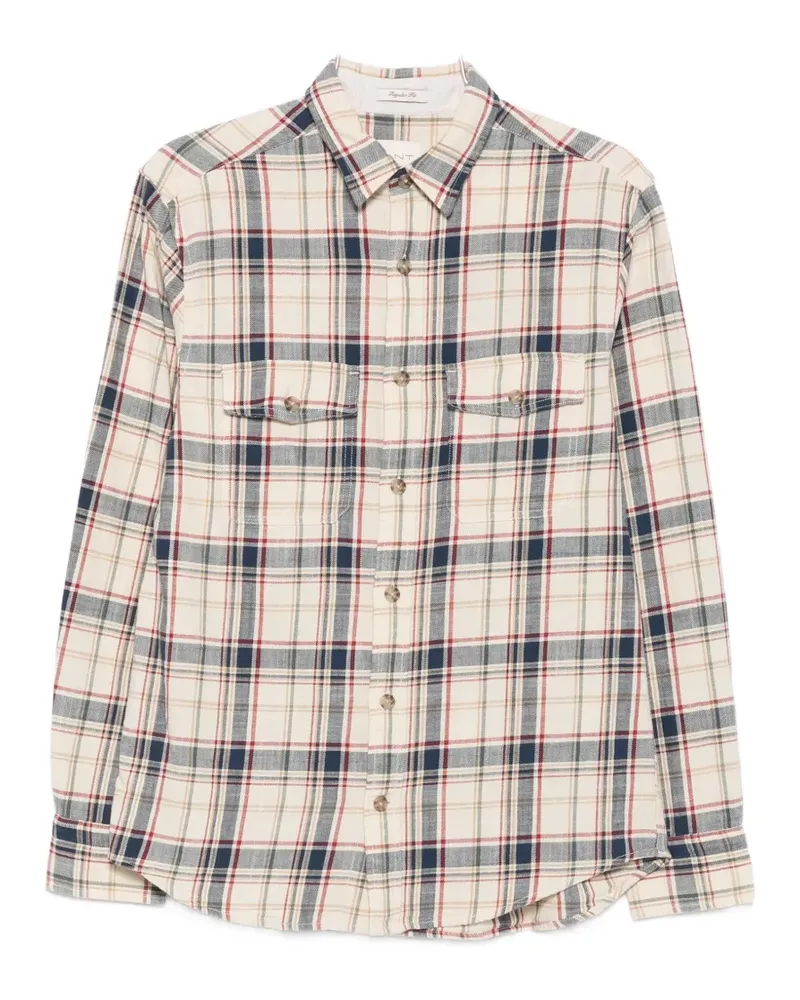 Gant check-pattern button-fastening shirt - Nude Nude