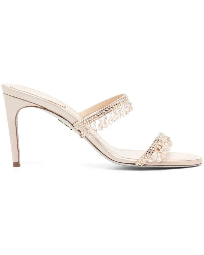 René Caovilla Chandelier-Sandalen 90mm - Nude Nude