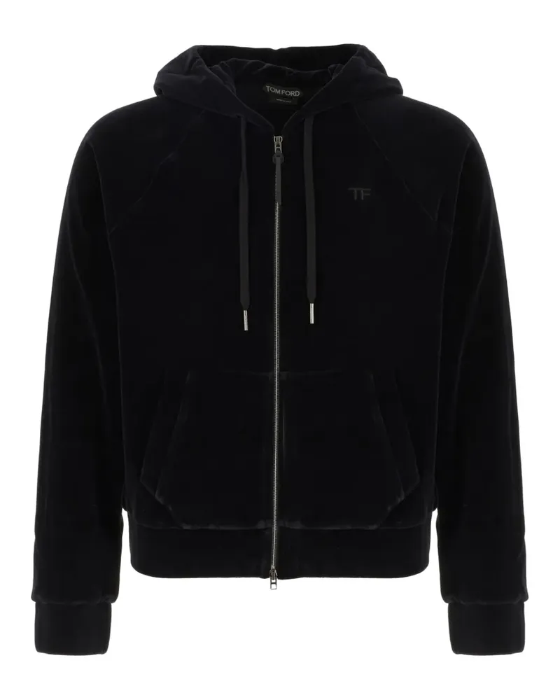 Tom Ford zip-up long-sleeve hoodie - Schwarz Schwarz