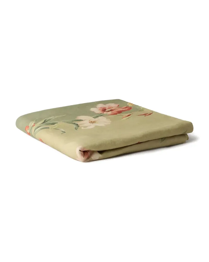 CABANA Ibiscus Sage Tischdecke aus Leinen - Grün Grün