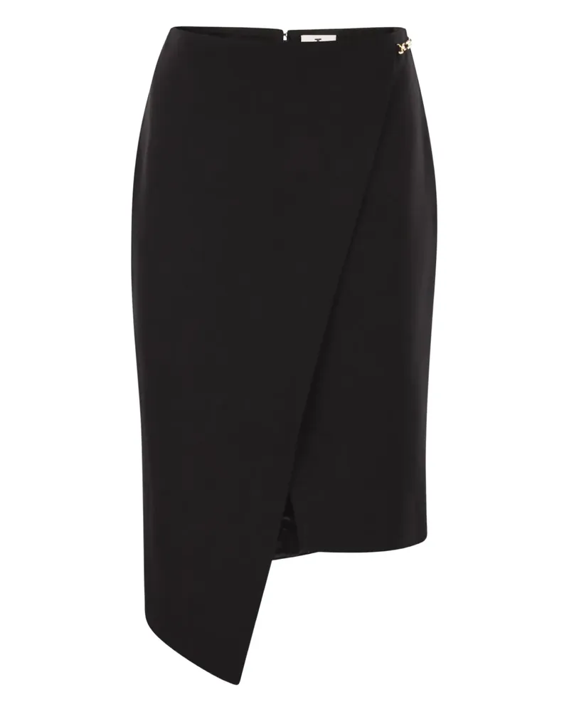 Elisabetta Franchi Asymmetrischer Minirock - Schwarz Schwarz