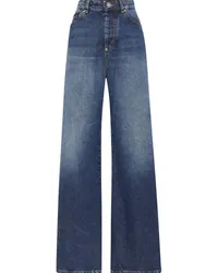 Philipp Plein Skater Jeans mit weitem Bein Blau