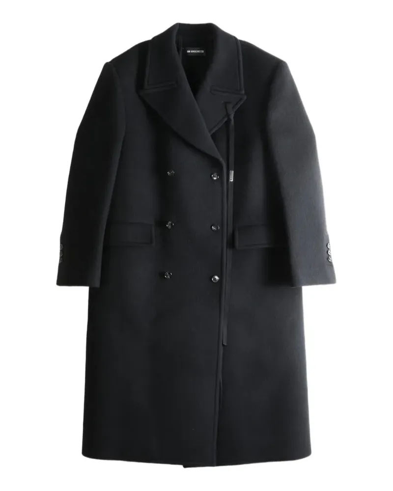 Ann Demeulemeester Jack double-breasted coat - Schwarz Schwarz