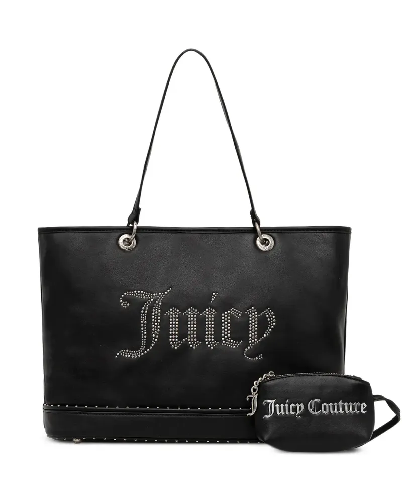 Juicy Couture studded logo tote bag - Schwarz Schwarz