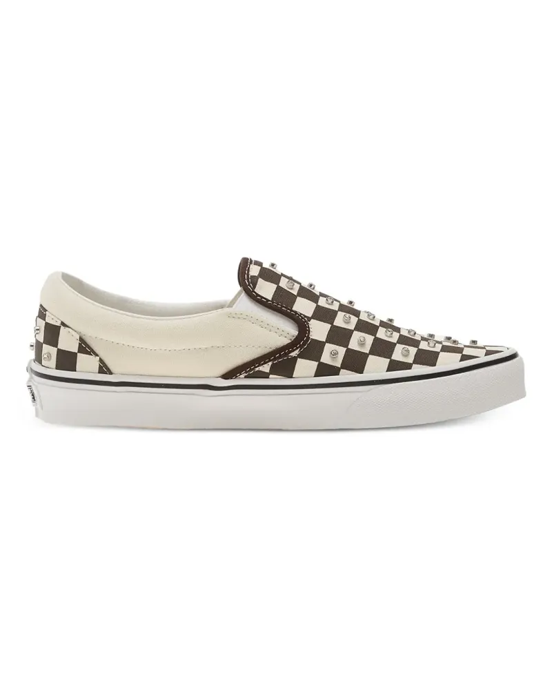 Vans checkerboard stud-embellished sneakers - Braun Braun
