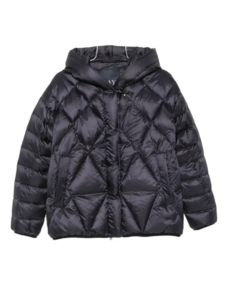Fay quilted hooded jacket - Blau Blau