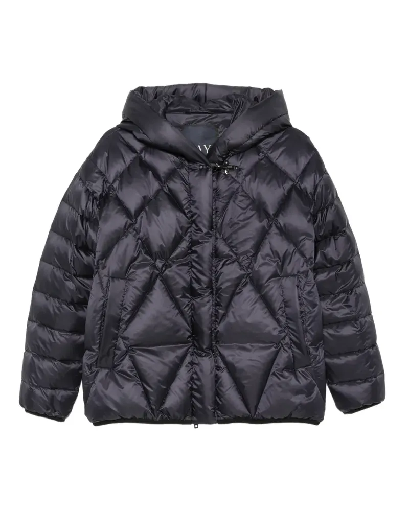 Fay Gesteppte Kapuzenjacke - Blau Blau