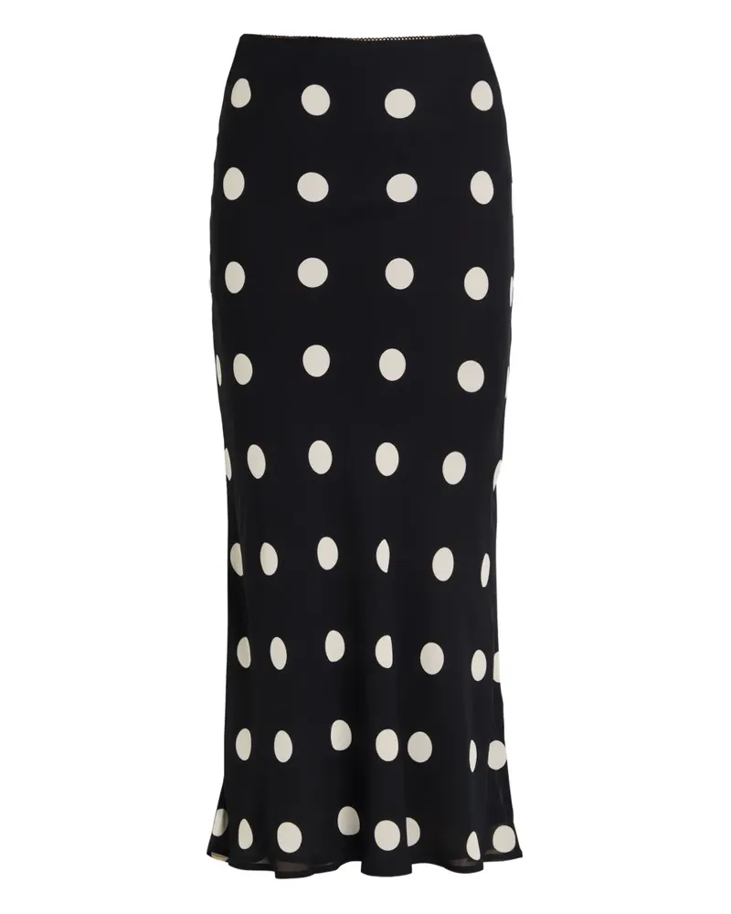 Reformation Layla polka-dot skirt - Schwarz Schwarz