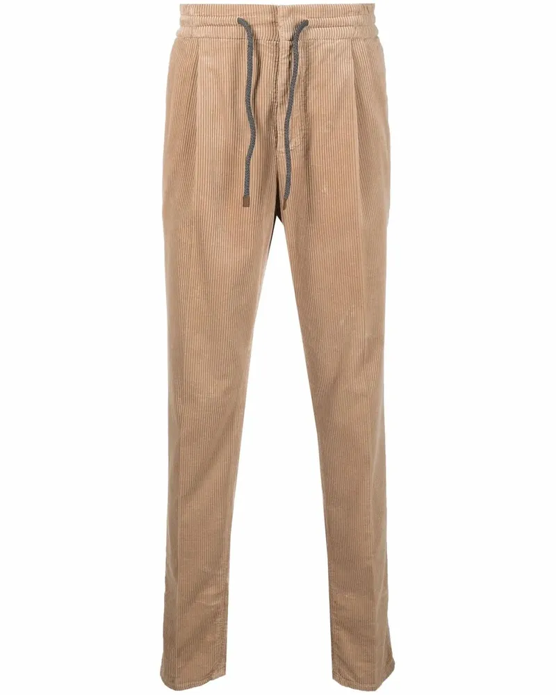Brunello Cucinelli Plisseehose mit tiefem Schritt - Nude Nude