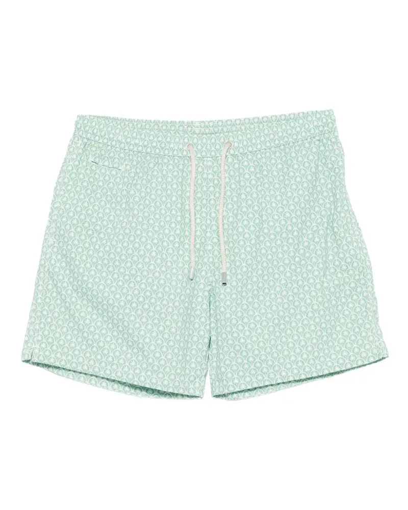 MC2 Saint Barth palm-tree-print swim shorts - Grün Grün