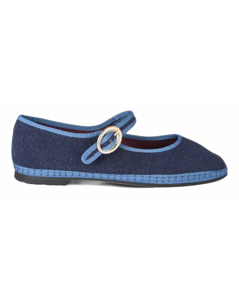 FLABELUS Arthur buckle-fastening ballet flats - Blau Blau
