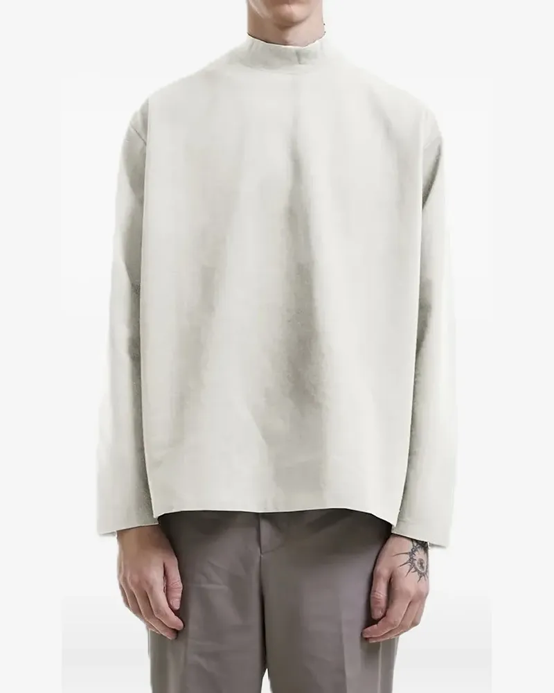 Hevò Klassisches Langarmshirt - Nude Nude