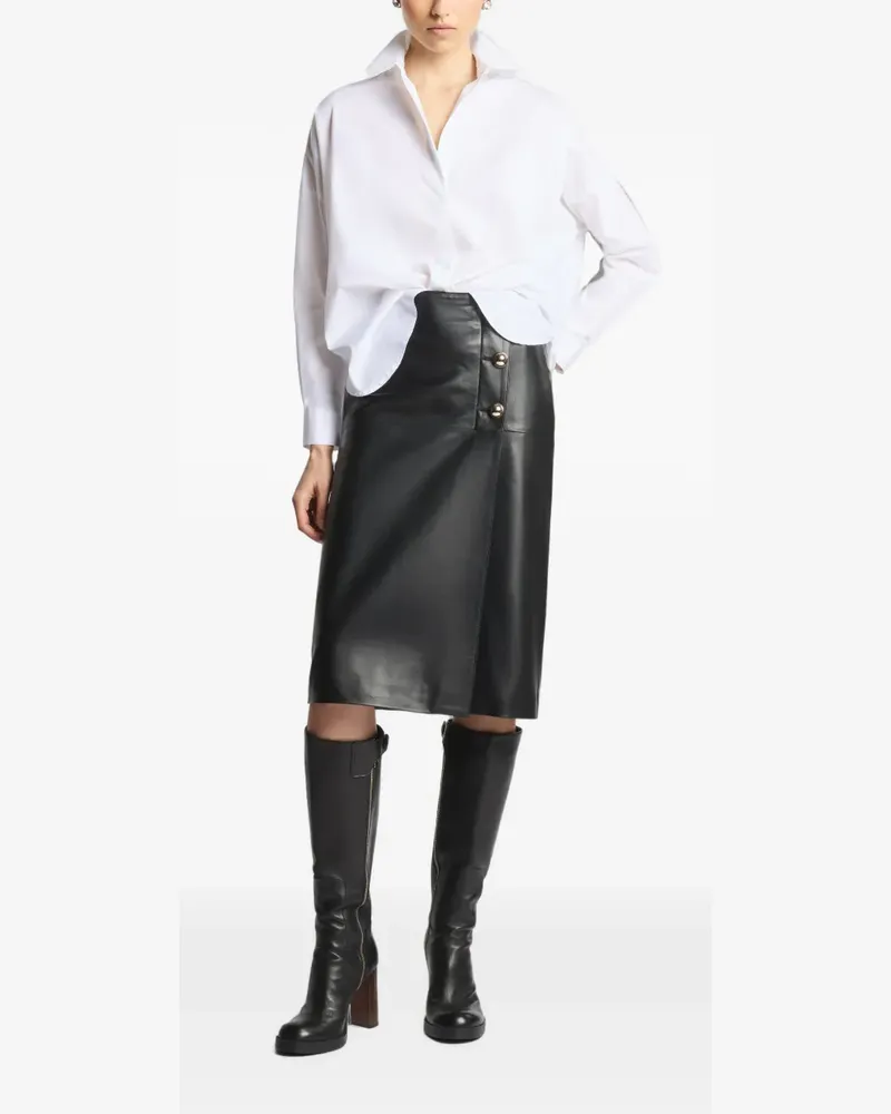Fay oversized long-sleeve shirt - Weiß Weiß