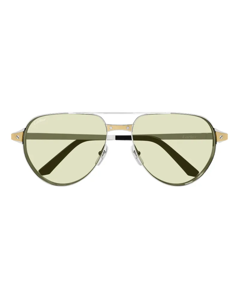 Cartier pilot-frame sunglasses - Silber Silber