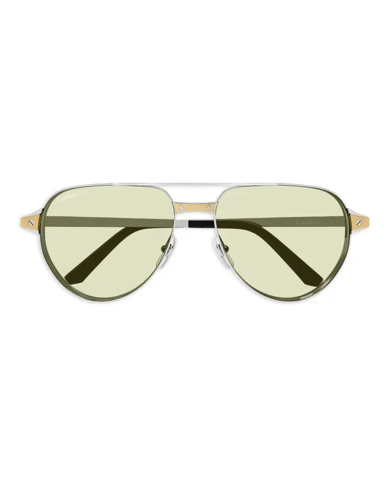 Cartier pilot-frame sunglasses - Silber Silber