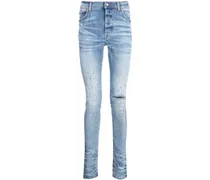 Slim-Fit-Jeans mit Kristallen