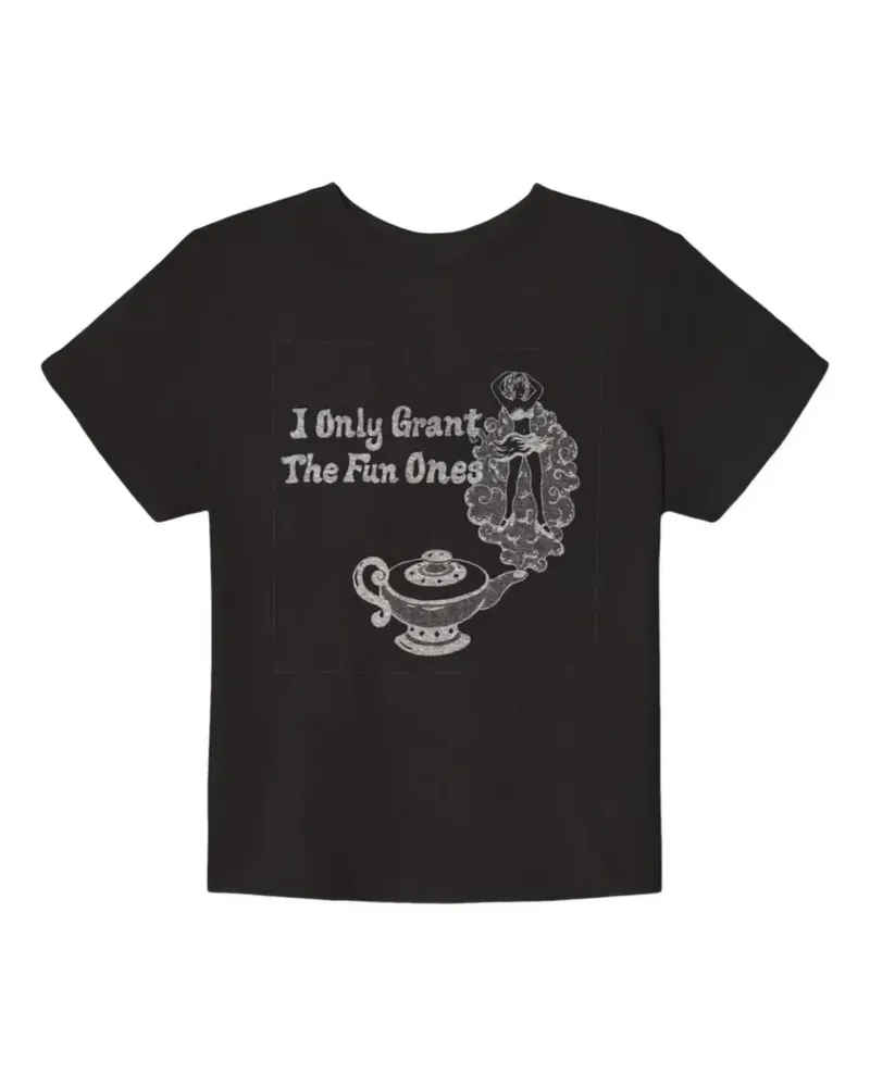 RE/DONE Fun Ones graphic-print cotton T-shirt - Schwarz Schwarz
