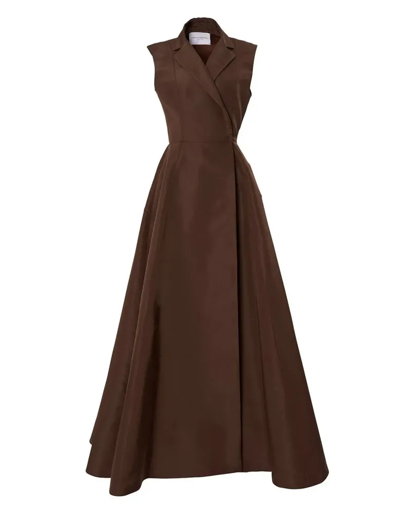 Carolina Herrera New York Abendkleid aus Seide - Braun Braun