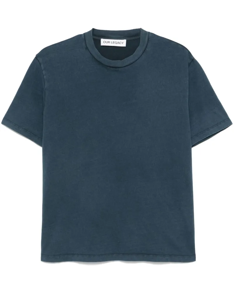 Our Legacy Klassisches T-Shirt Blau