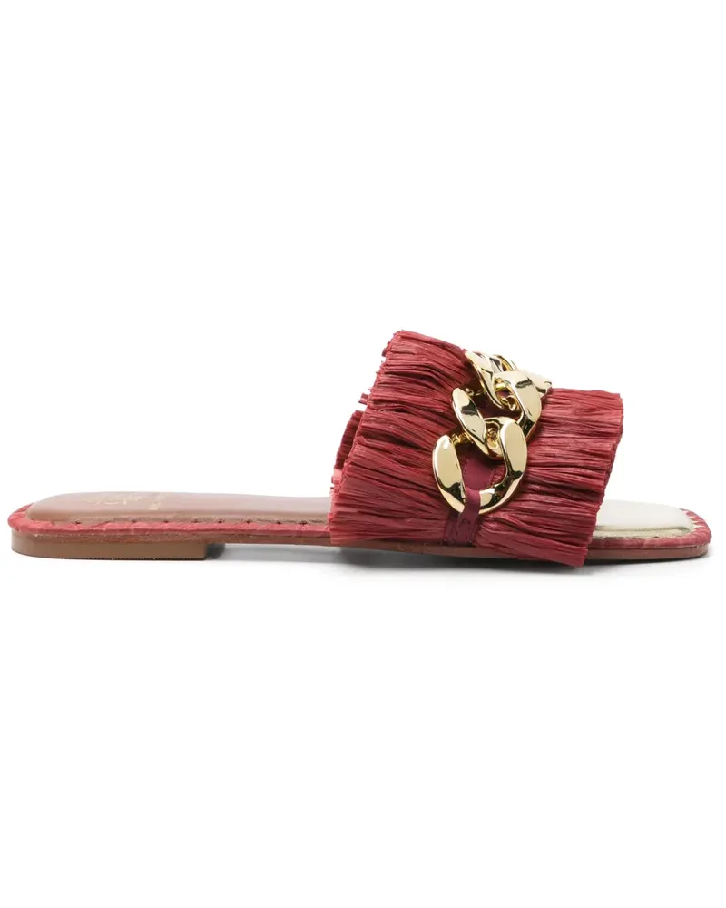 DE SIENA Sandalen mit Kettendetail - Rot Rot