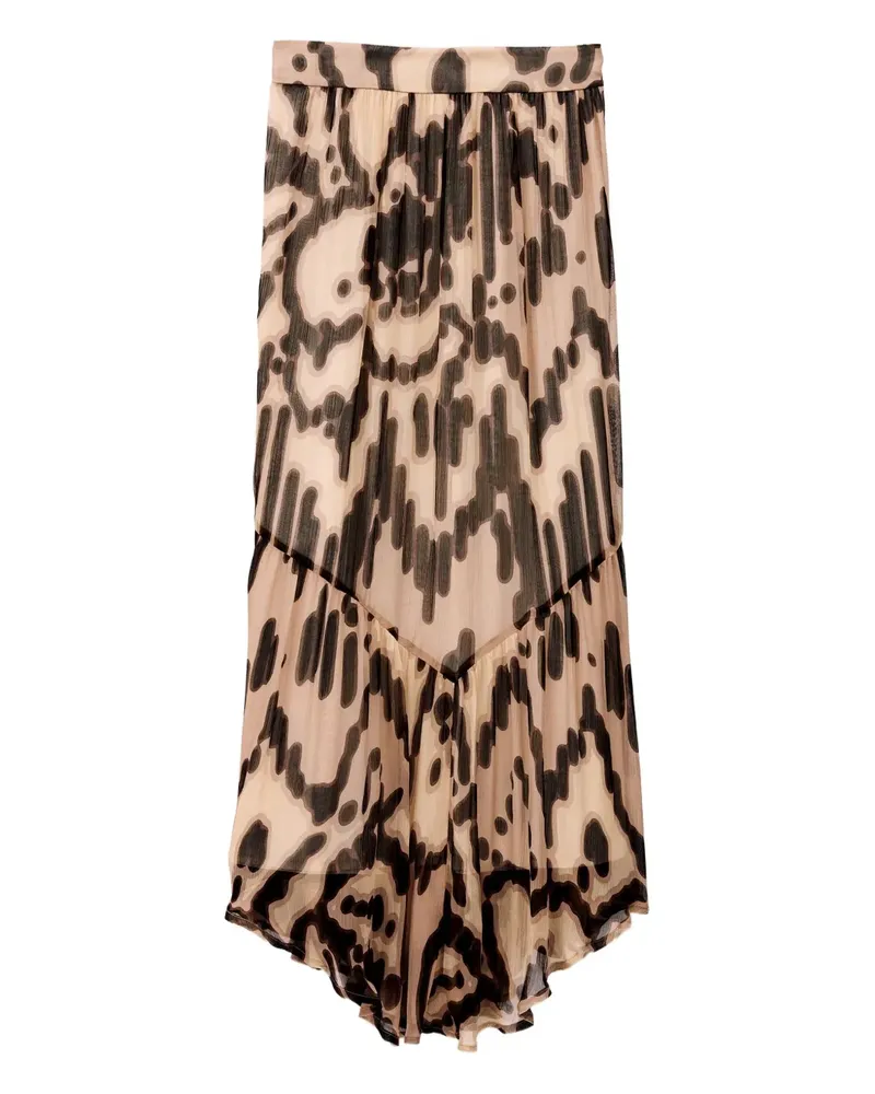 ba&sh Aley Maxirock mit Print - Rosa Rosa