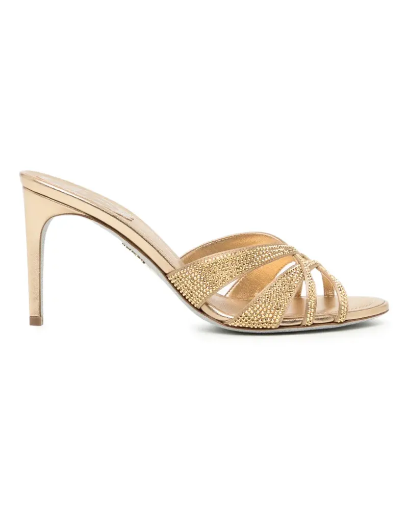 René Caovilla Dania Sandalen 80mm - Gold Gold