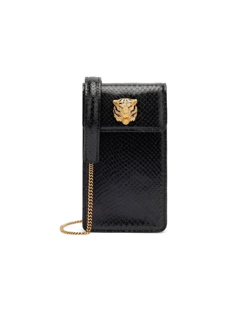 Roberto Cavalli Roar Mini-Tasche - Schwarz Schwarz
