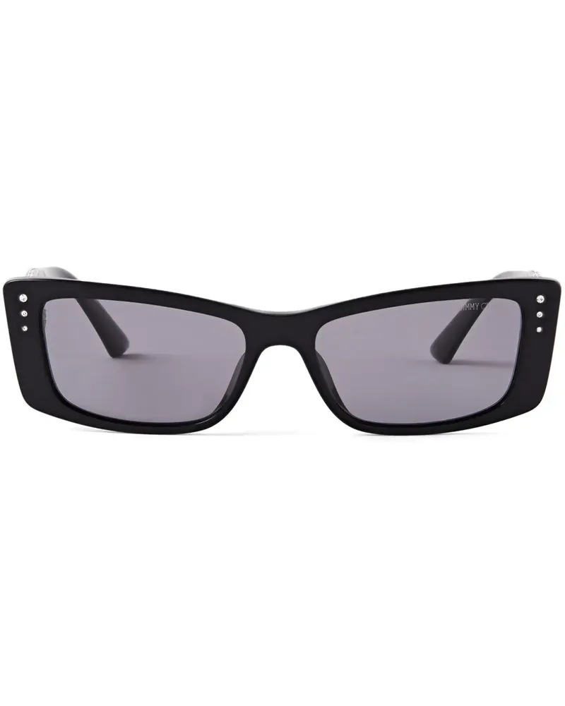 Jimmy Choo Lexy Sonnenbrille mit eckigem Gestell - Schwarz Schwarz