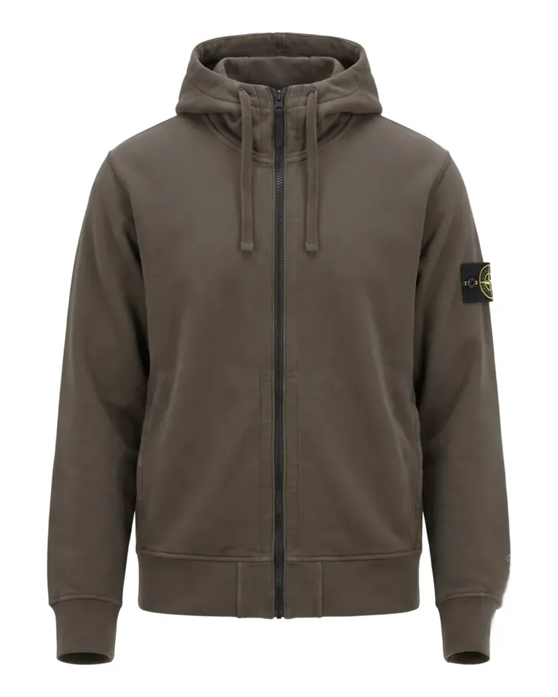 Stone Island 6100009 Oversized-Hoodie aus Bio-Baumwollfleece mit Taschen - Grau Grau