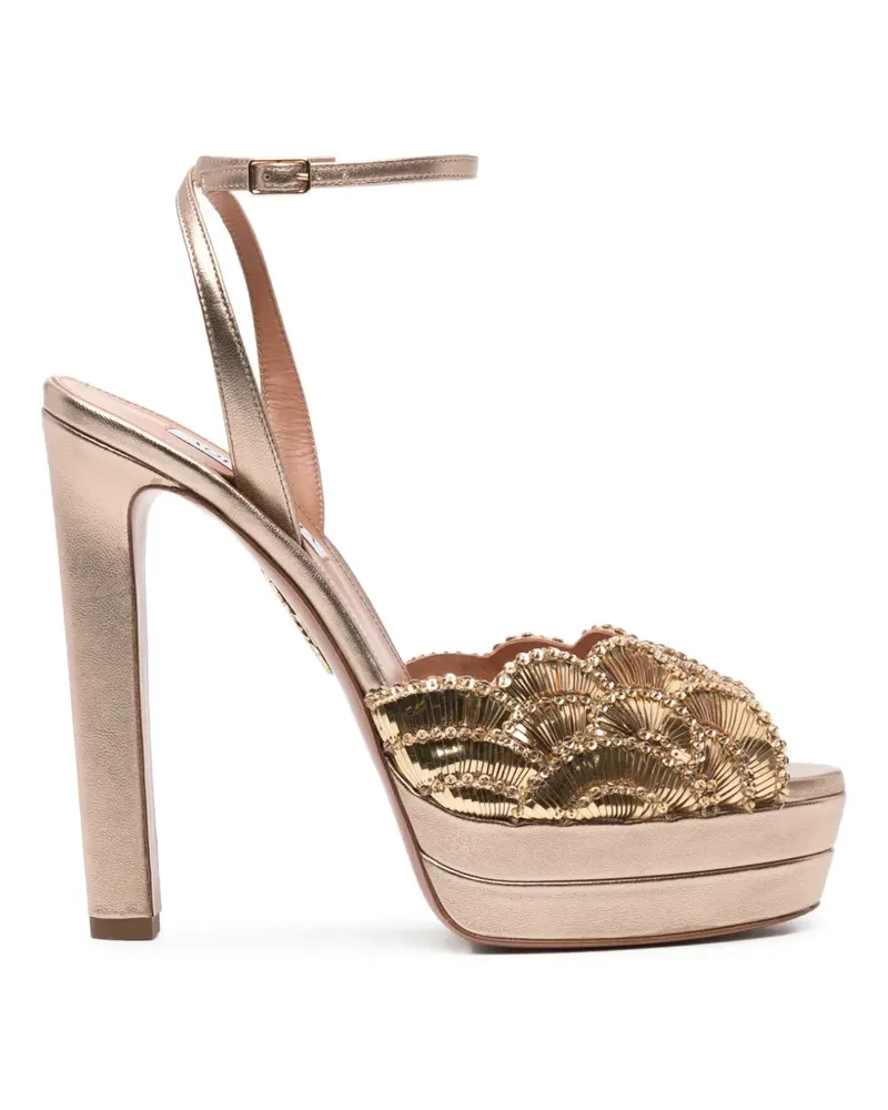 Aquazzura Ce Soir Plateau-Sandalen 130cm - Gold Gold