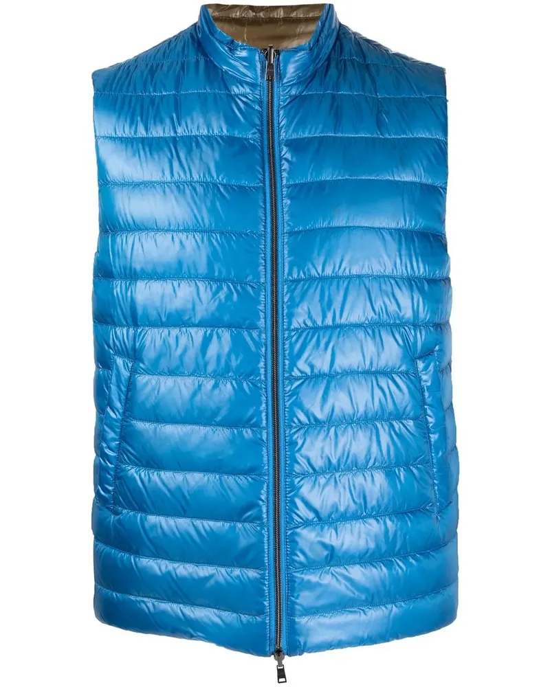 Herno Gesteppte Weste mit Stehkragen - Blau Blau