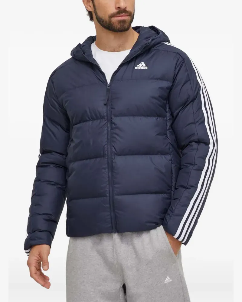 adidas Wattierte Jacke mit drei Streifen - Blau Blau