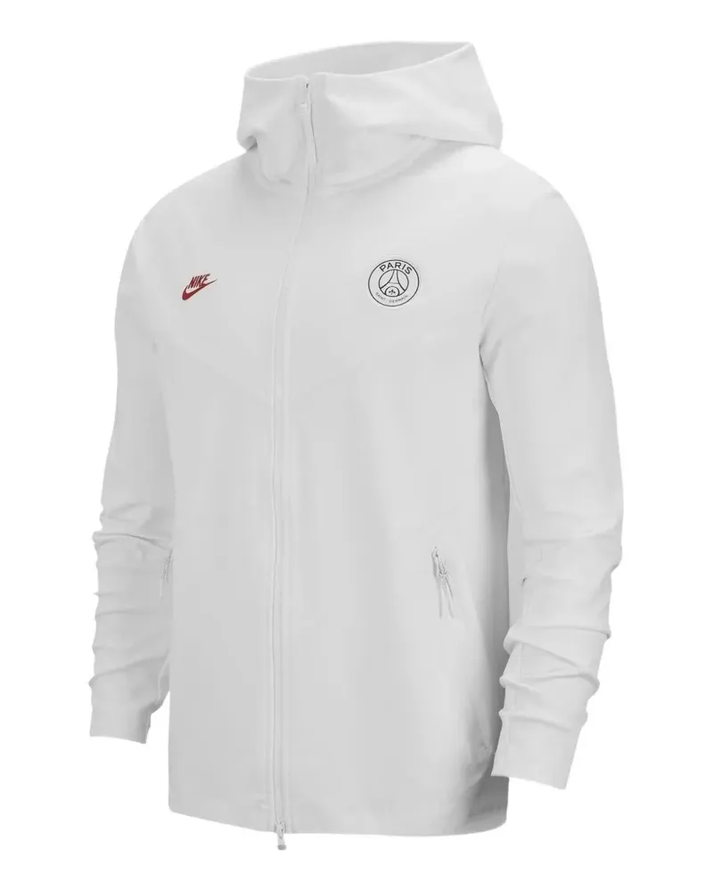 Nike Paris Saint-Germain Tech Fleece Kapuzenjacke - Weiß Weiß